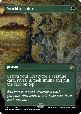 🔥 Worldly Tutor Dominaria Remastered Alternate Art